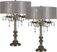 Parson Bloom Silver Lamp, Set of 2