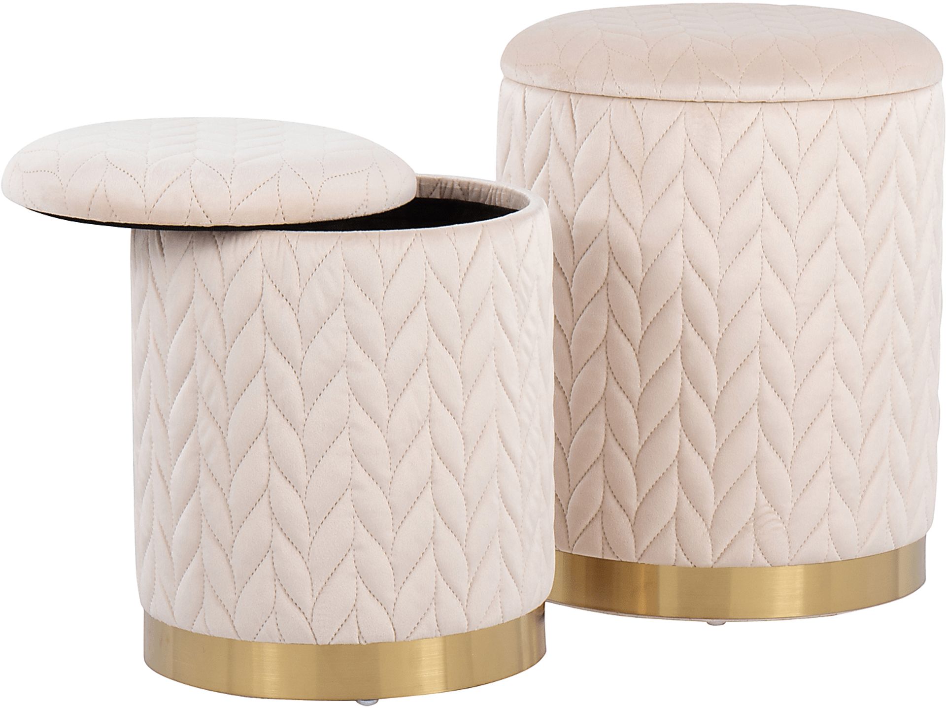 Parsonage Cream Ottoman, Set of 2 - Image 4