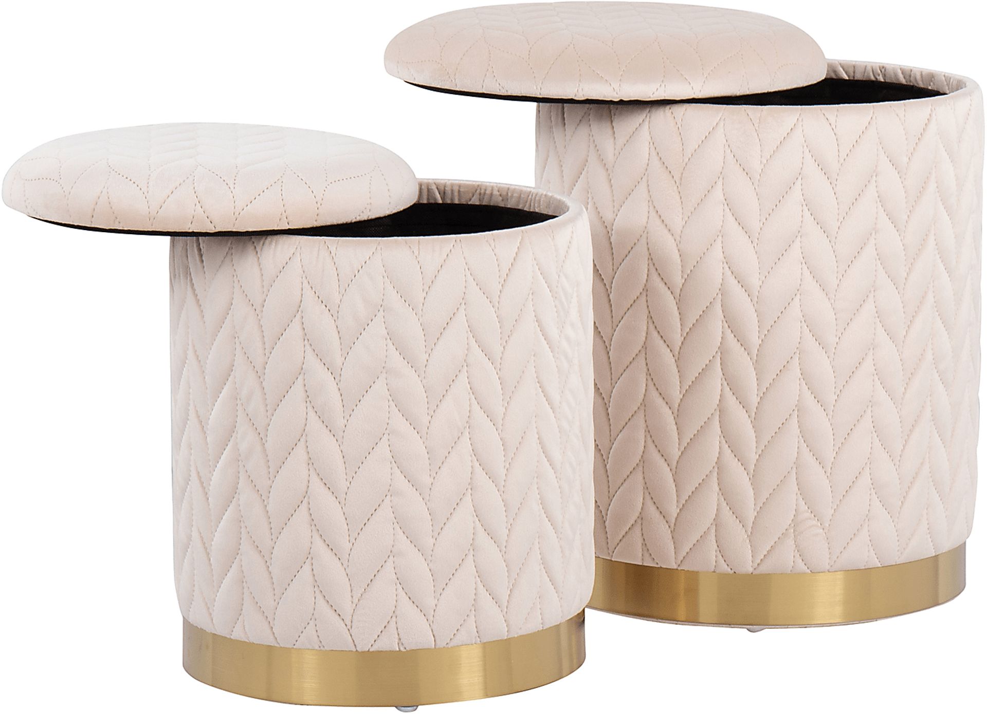 Parsonage Cream Ottoman, Set of 2 - Image 5