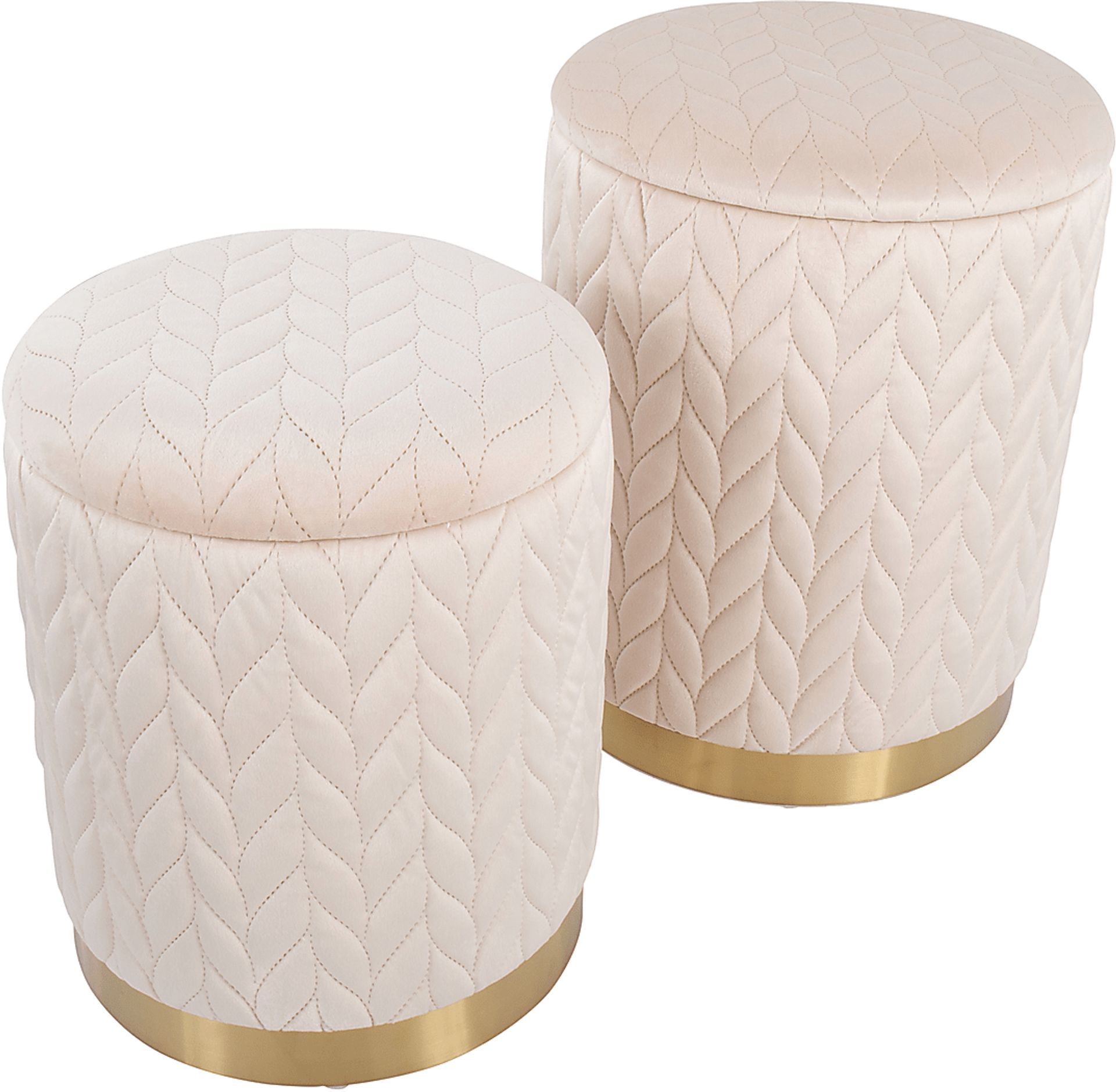 Parsonage Cream Ottoman, Set of 2 - Image 6