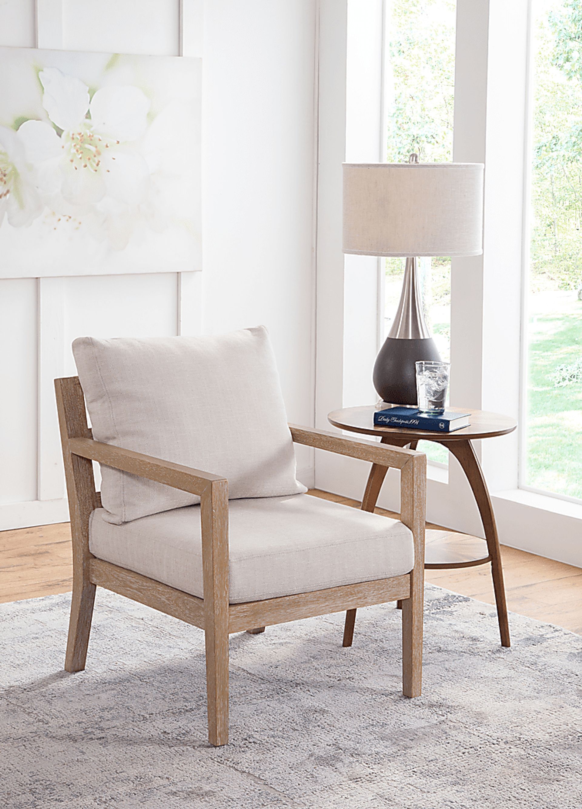 Parwiz Beige Accent Chair - Image 2