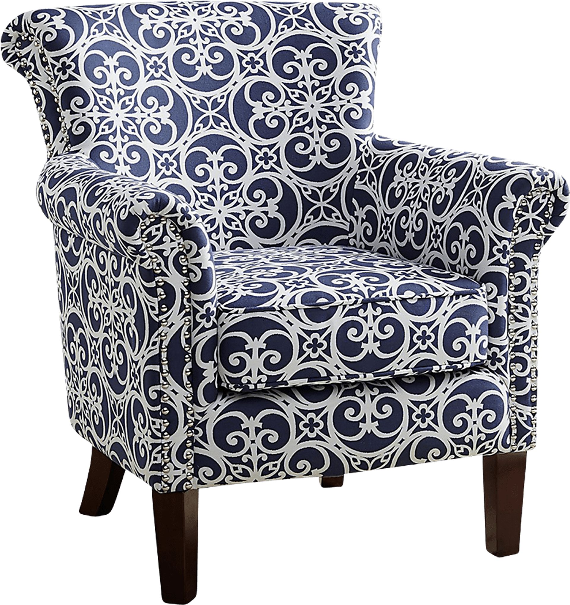 Parwood Navy Accent Chair - Image 1