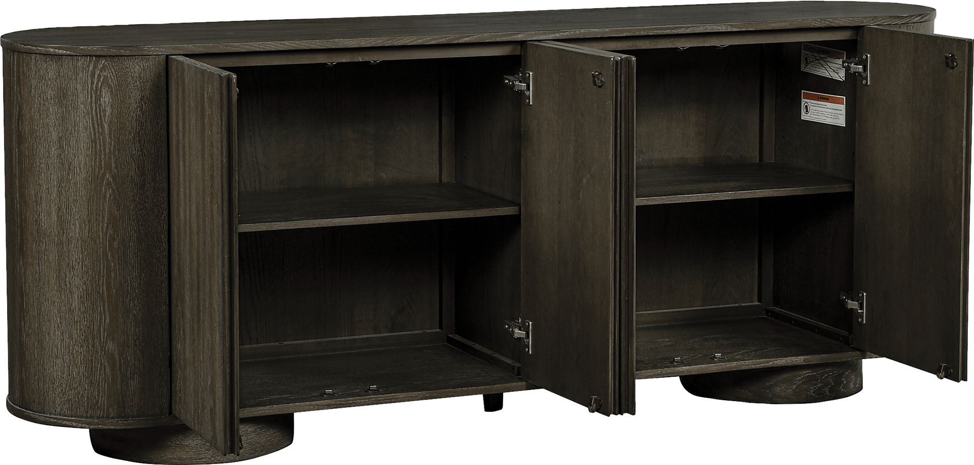 Pascal Oak Finished 80 in. Console - Image 3