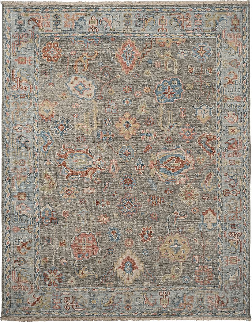 Pascester Gray/Multi 5' x 8' Rug