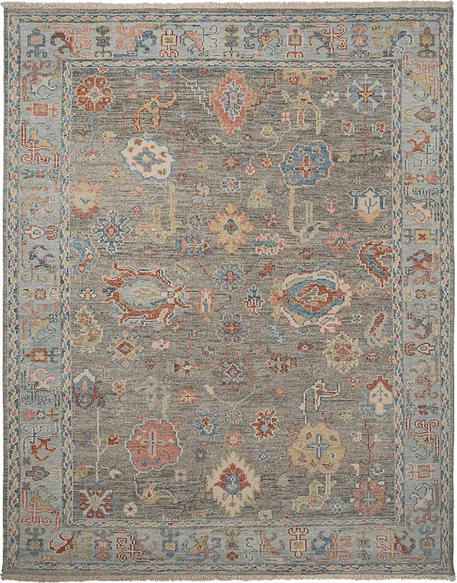 Pascester Gray/Multi 5' x 8' Rug - Thumbnail - Image 1