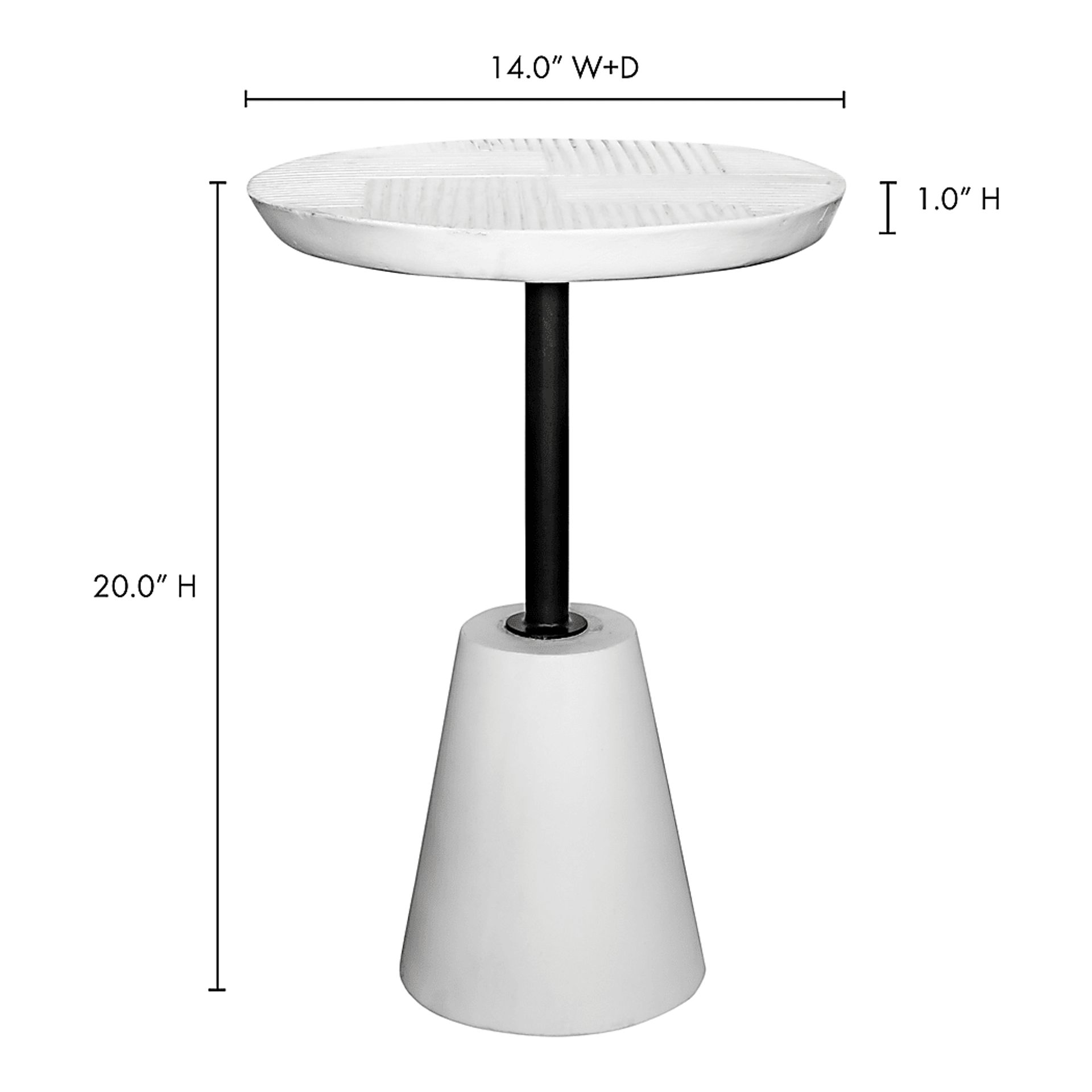 Pascoe Black Outdoor End Table - Image 5