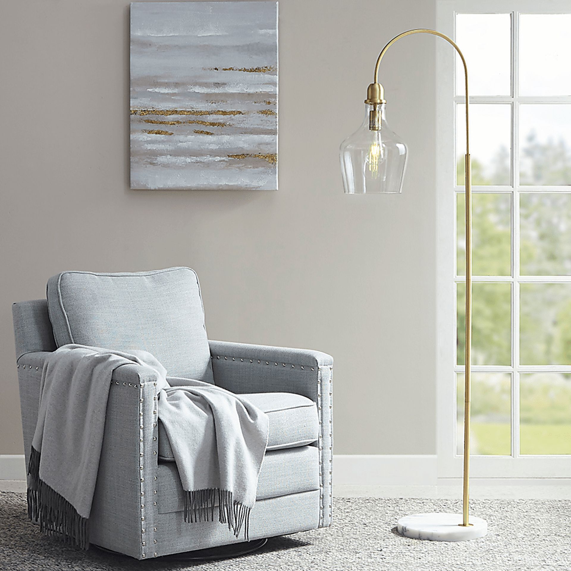 Paseo Way Gold Floor Lamp - Image 6