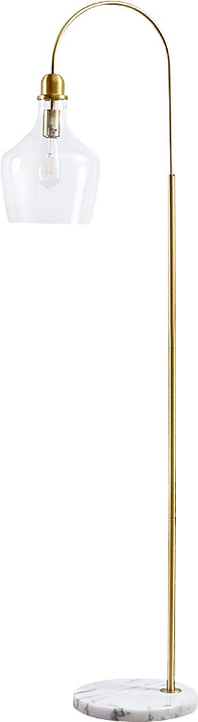 Paseo Way Gold Floor Lamp