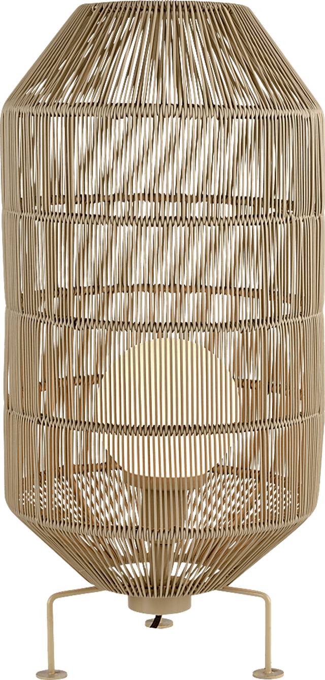 Pasque Post Beige Outdoor Floor Lamp - Thumbnail - Image 1
