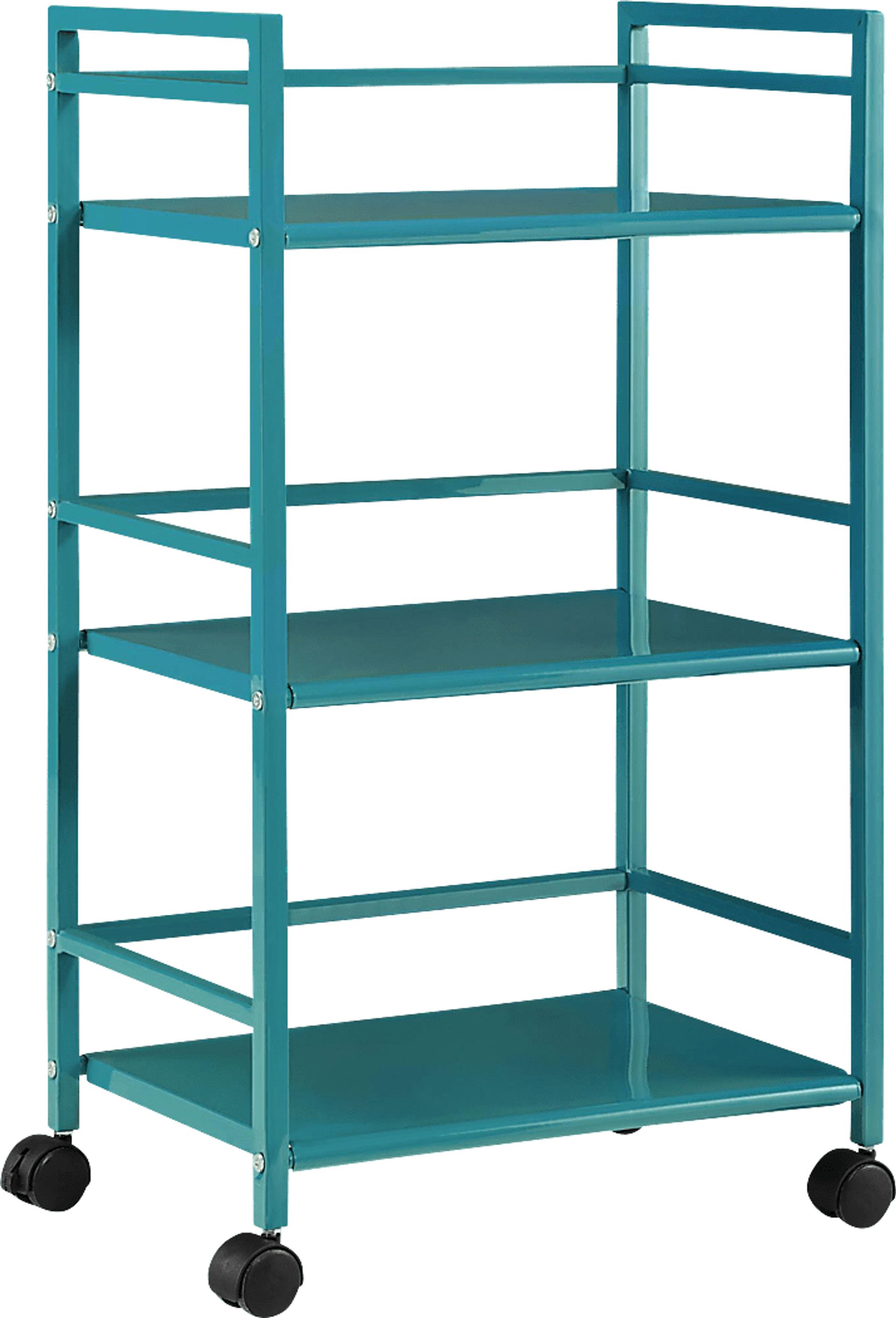 Pasque Teal Bar Cart - Image 3