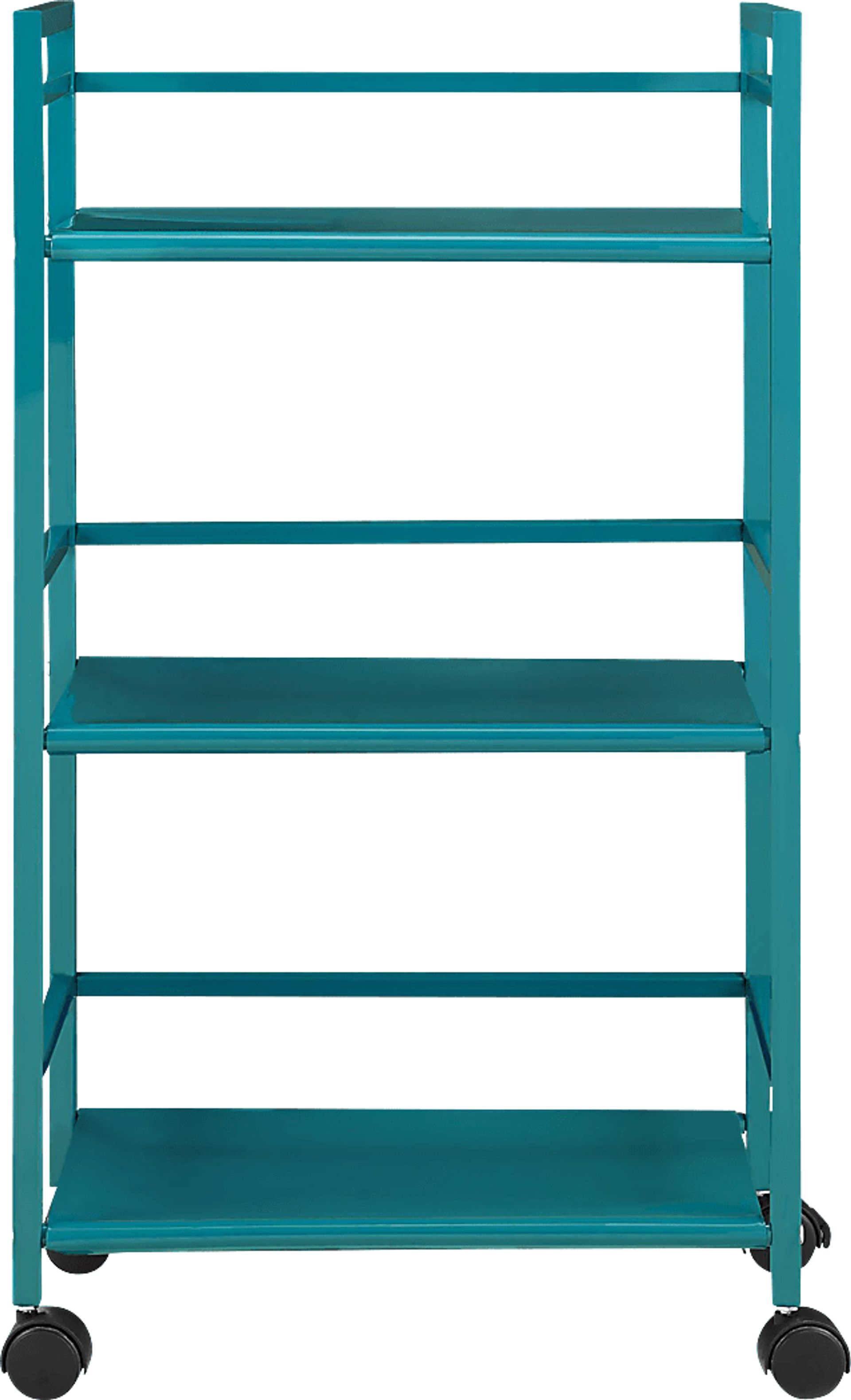 Pasque Teal Bar Cart - Image 1