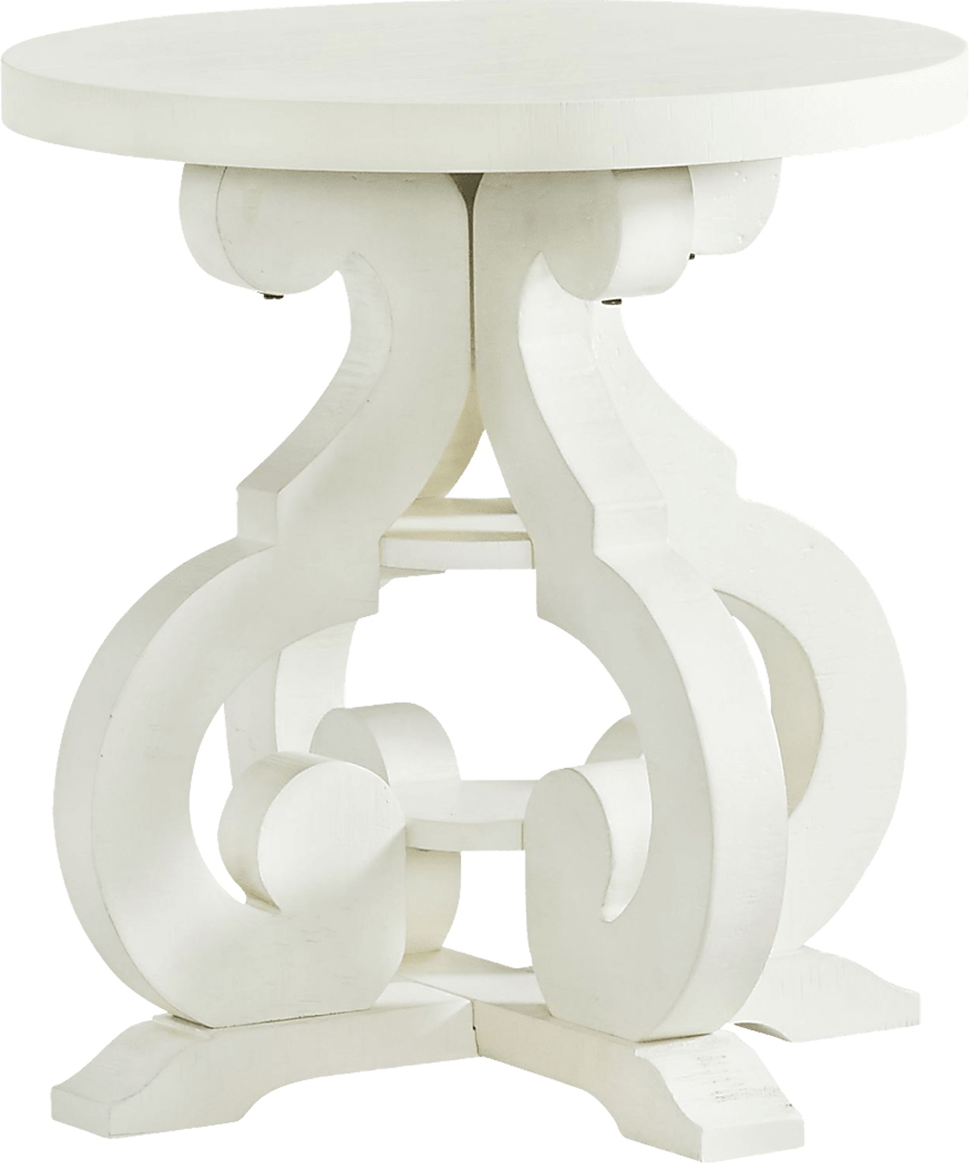 Pasquo White End Table - Image 1