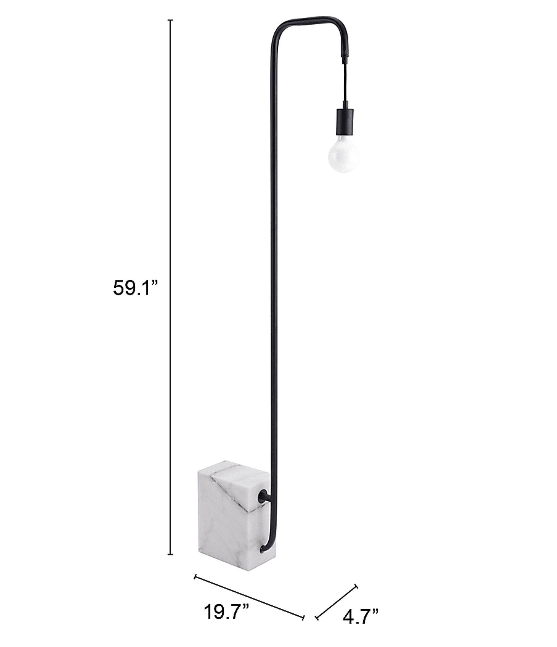 Passage Cove Black Floor Lamp - Image 8