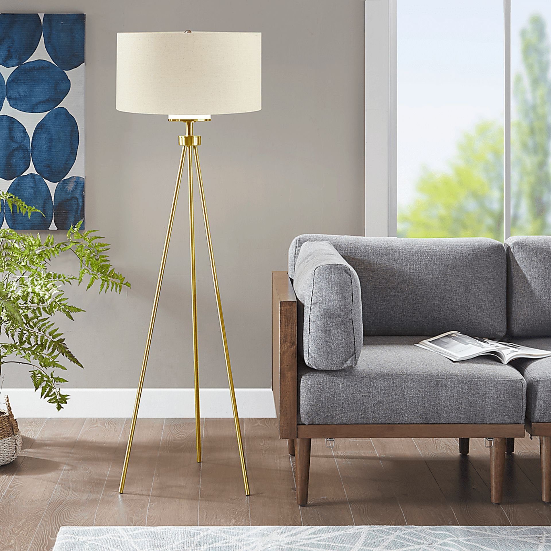 Pastorius Club Gold Floor Lamp - Image 5