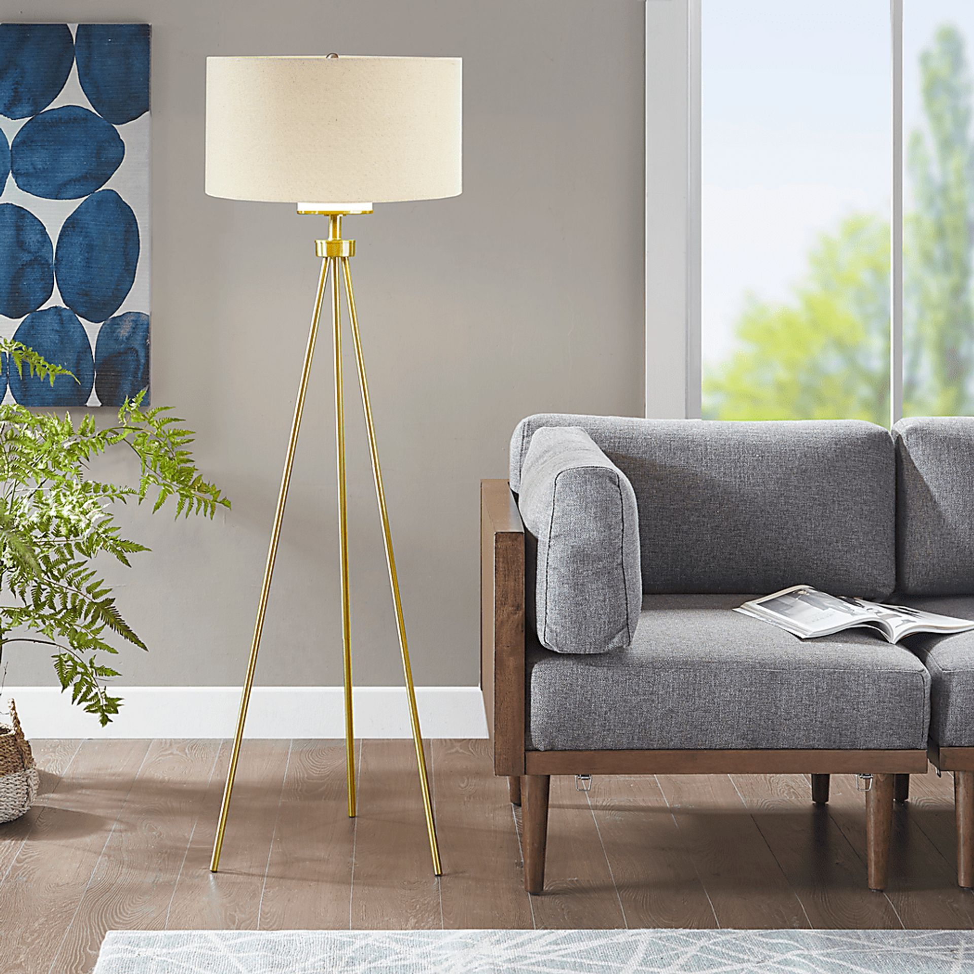 Pastorius Club Gold Floor Lamp - Image 6
