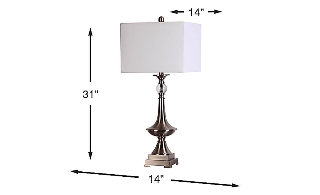 Patchin Bend Gray Lamp