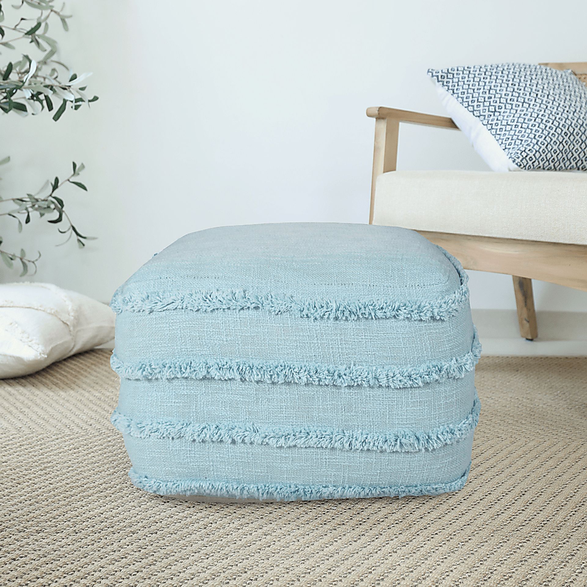 Patigi Blue Pouf - Image 2