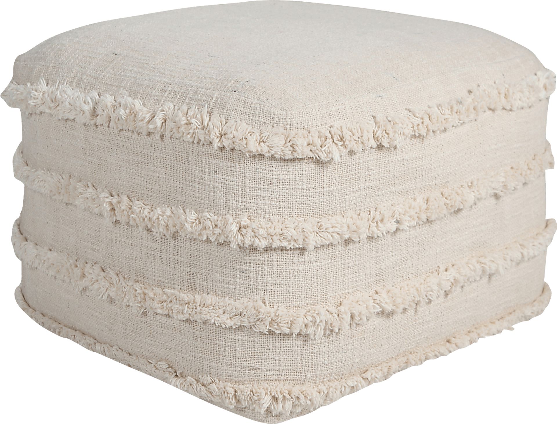 Patigi Cream Pouf - Image 1