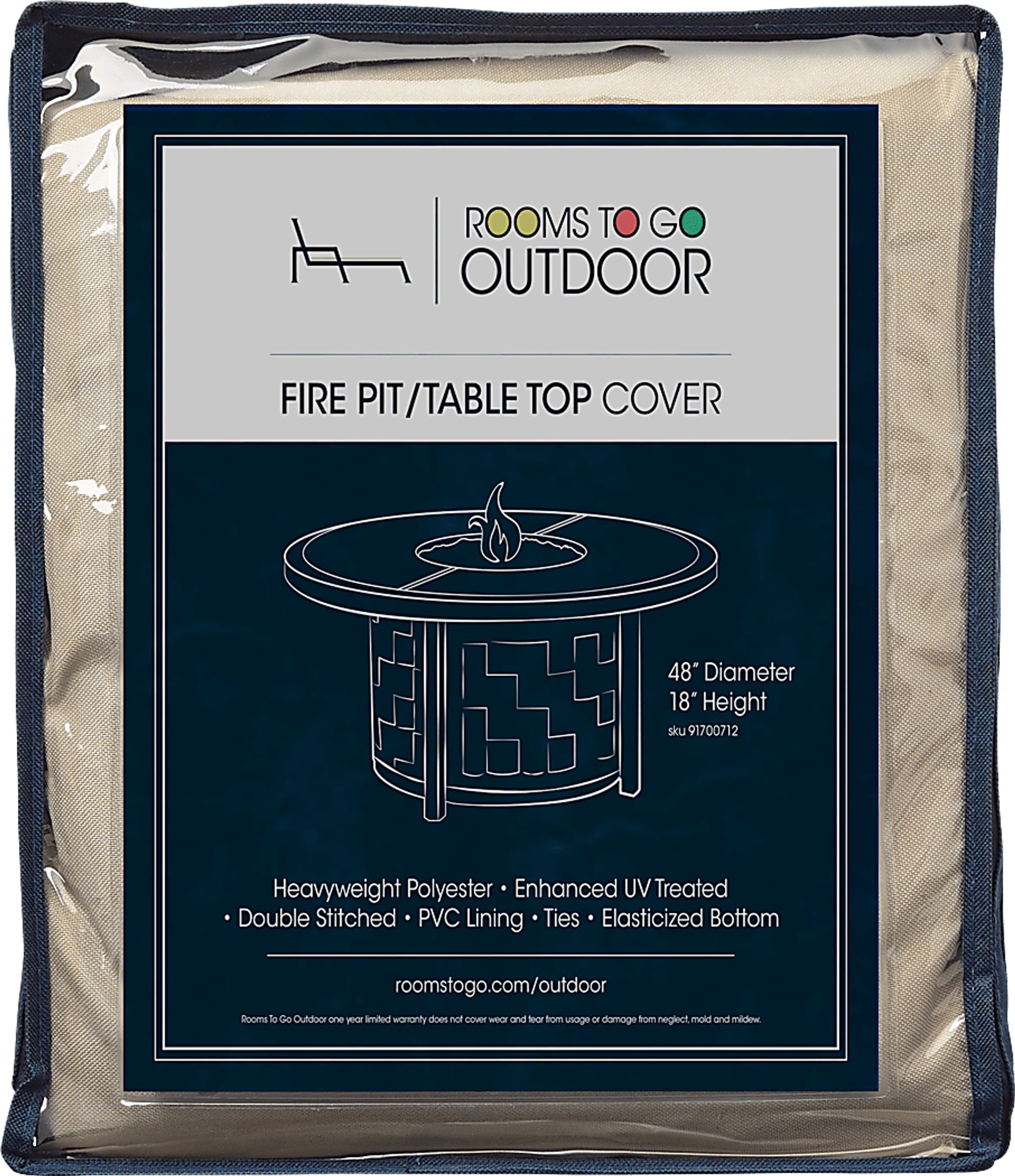 Patio 48 in. Fire Pit Cover - Image 1