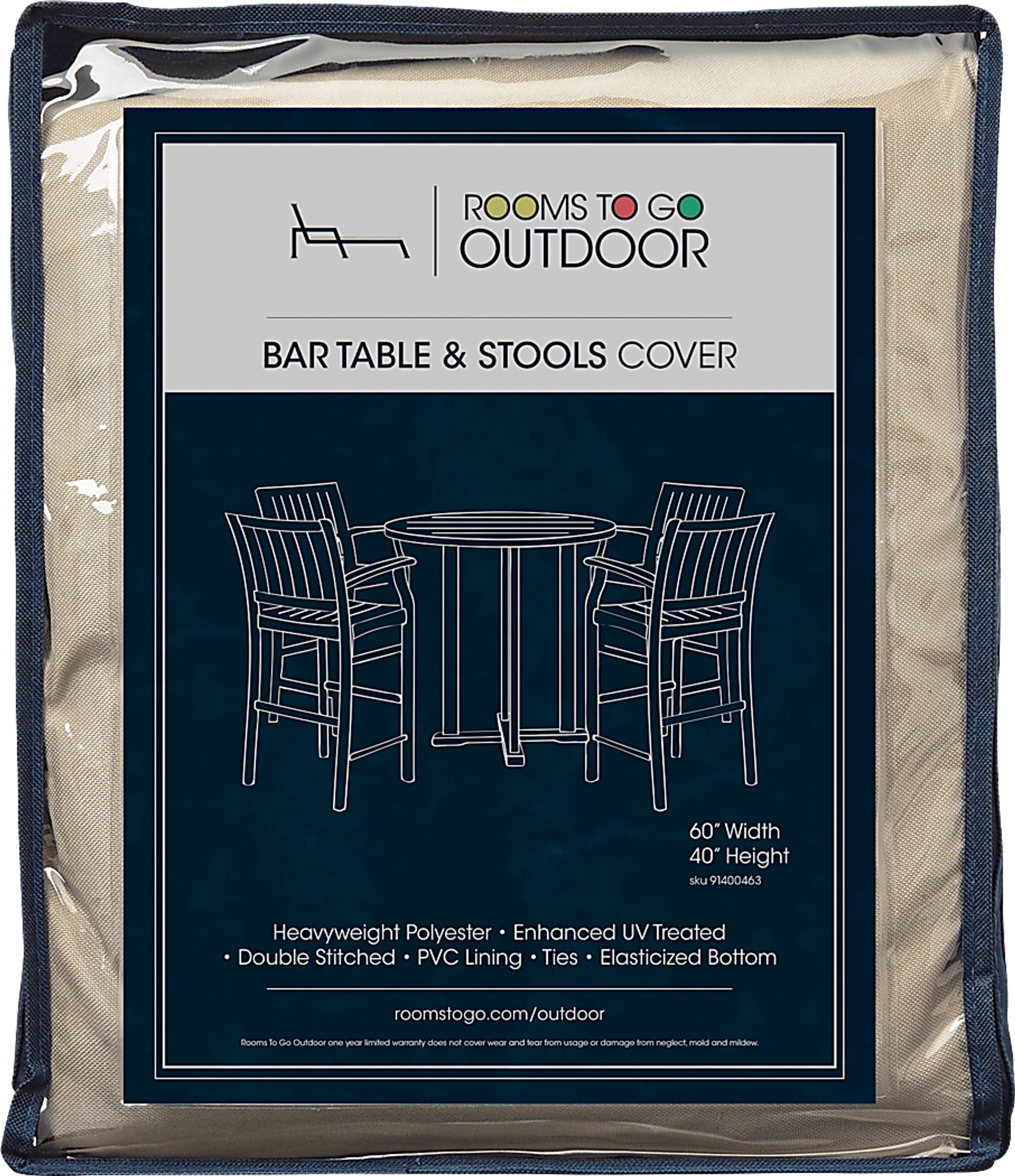 Patio Bar Height Dining Set Cover - Image 1