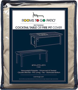 Patio Rectangle Fire Pit and Coffee Table Cover