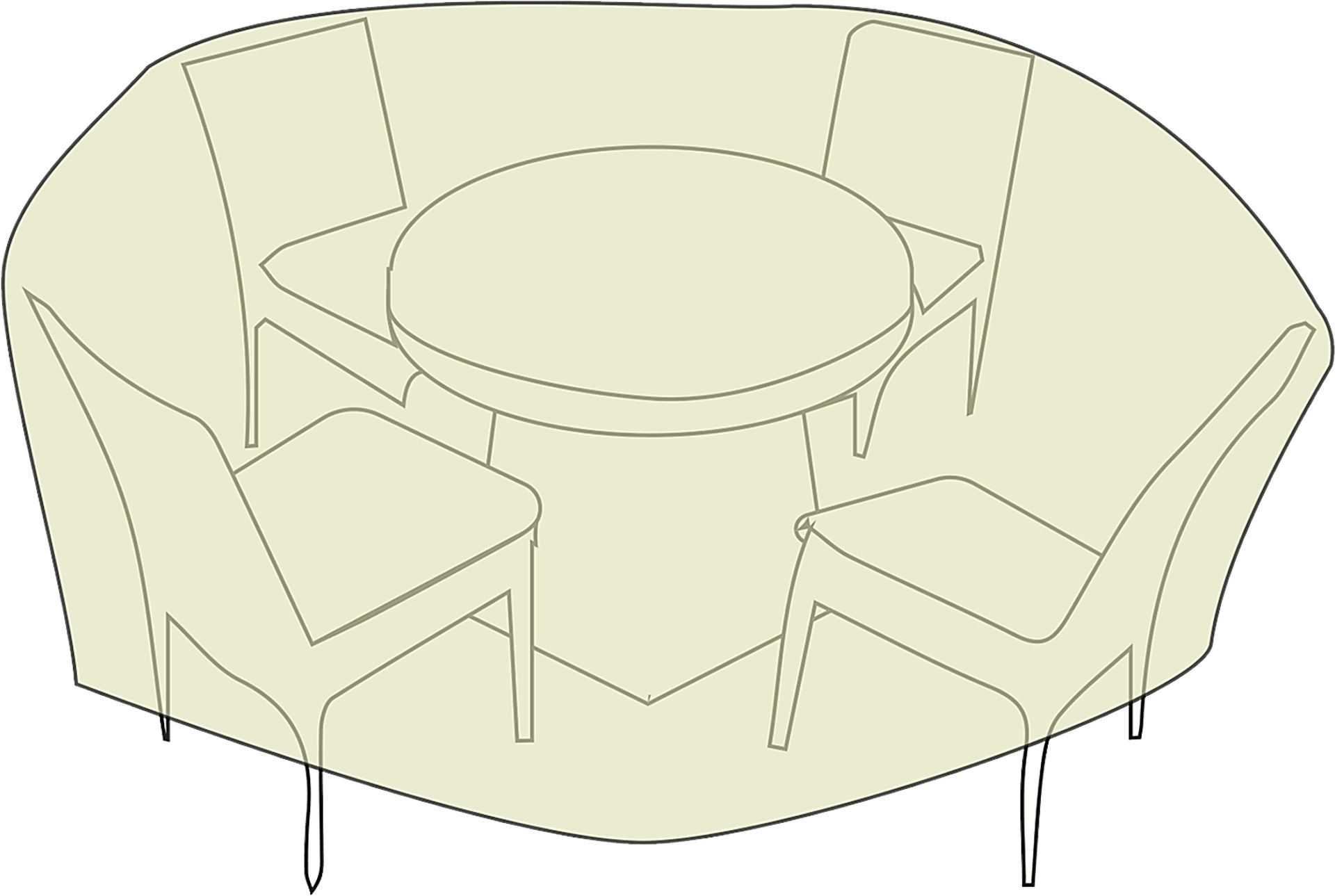 Patio Round Dining Set Cover - Image 3