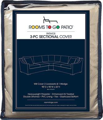 Patmos 3 Pc Patio Sectional Cover