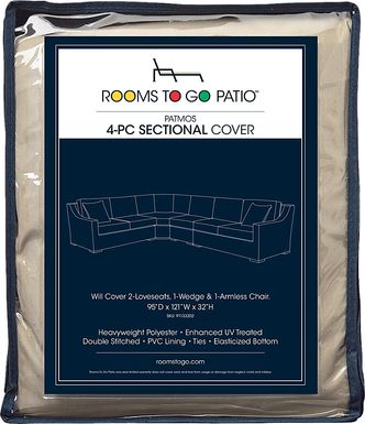 Patmos 4 Pc Patio Sectional Cover