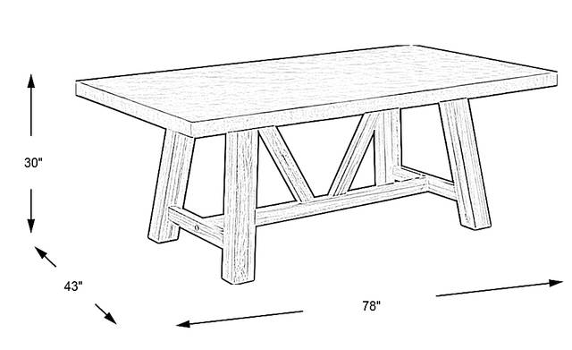 Dimension Image. Please refer to the Dimension Tab on this page for dimension details.