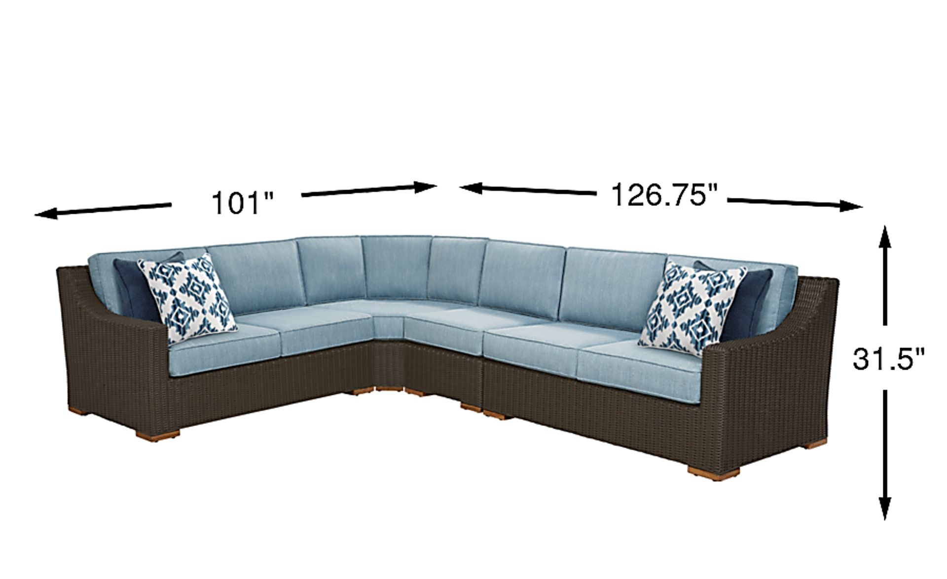 Dimension Image. Please refer to the Dimension Tab on this page for dimension details.