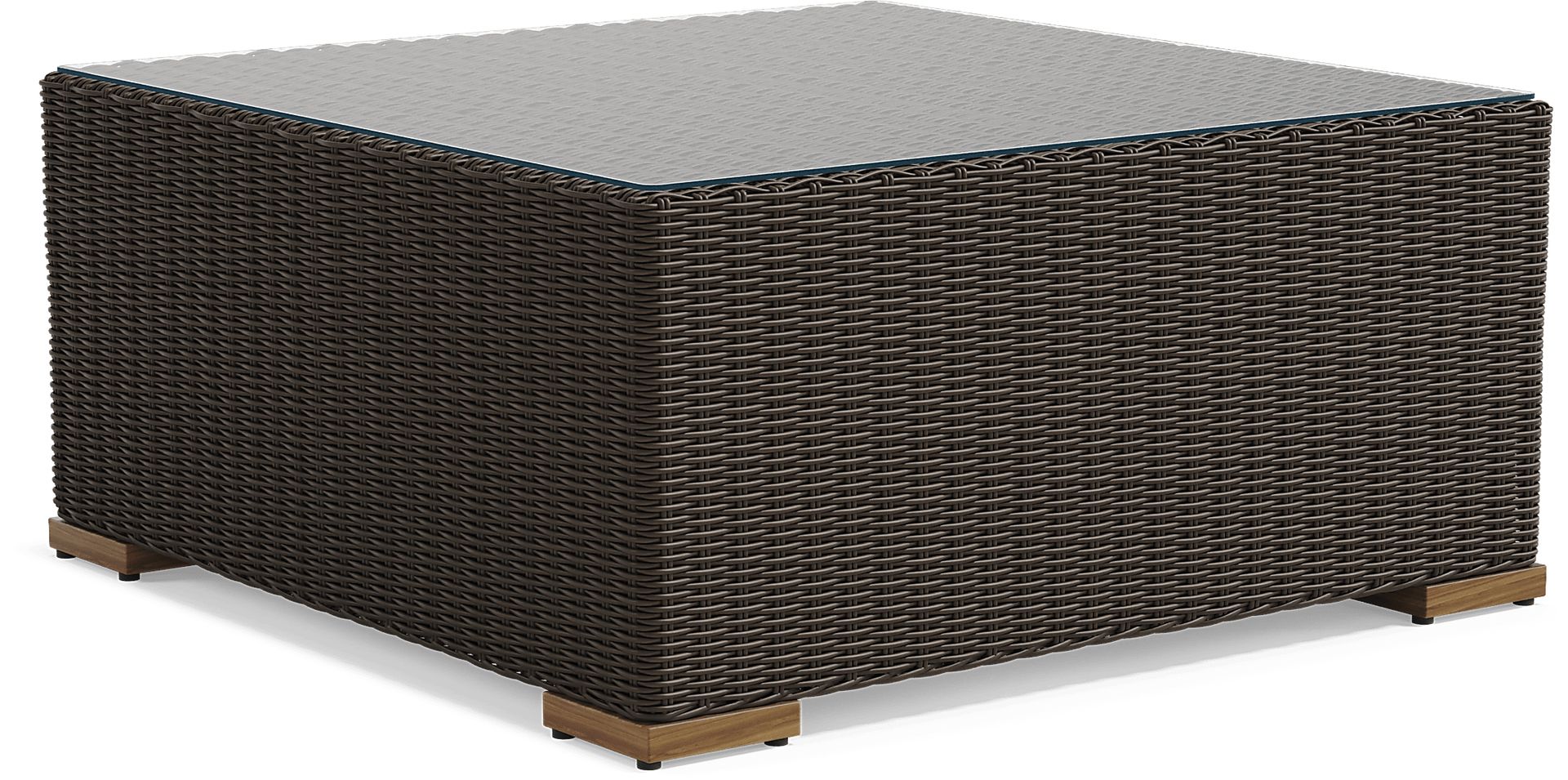 Patmos Brown Outdoor Cocktail Table - Image 1