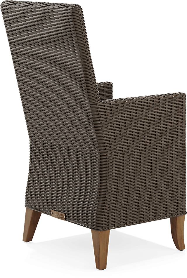 Patmos Brown Outdoor Arm Chair with Linen Cushions - Thumbnail - Image 4
