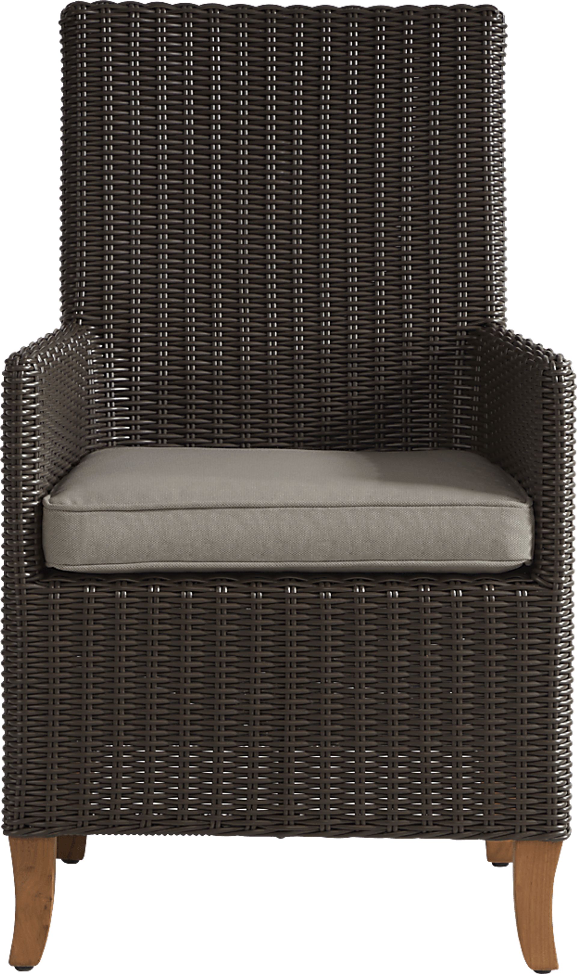 Patmos Brown Outdoor Arm Chair - Image 2