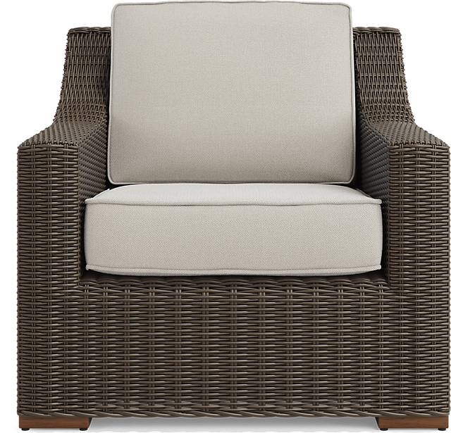 Patmos Brown 4 Pc Outdoor Sofa Seating Set with Linen Cushions - Thumbnail - Image 7
