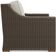Patmos Brown 4 Pc Outdoor Sofa Seating Set with Linen Cushions