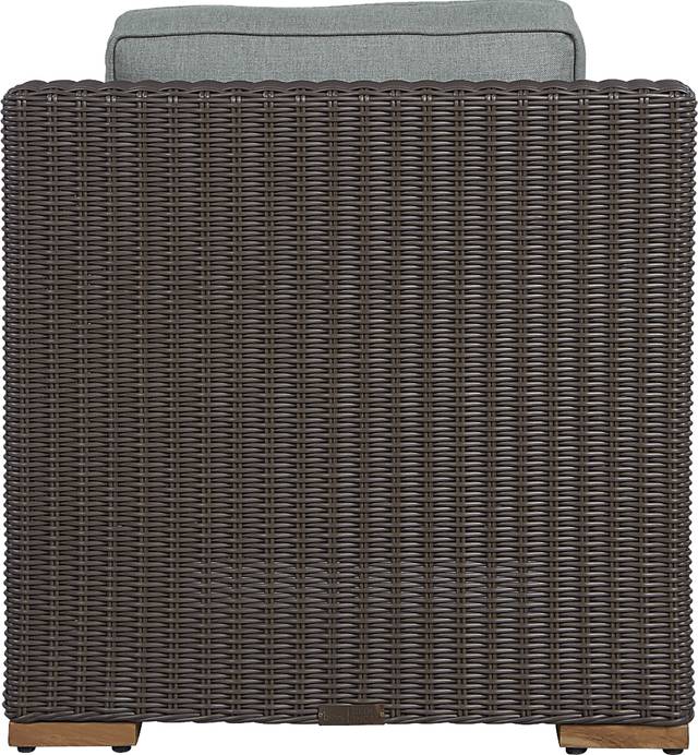Patmos Brown Outdoor Chair with Moss Cushions - Thumbnail - Image 2
