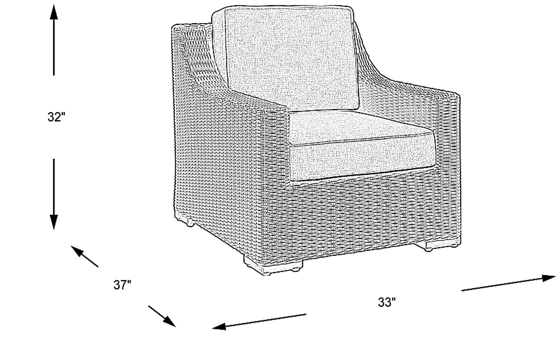 Dimension Image. Please refer to the Dimension Tab on this page for dimension details.