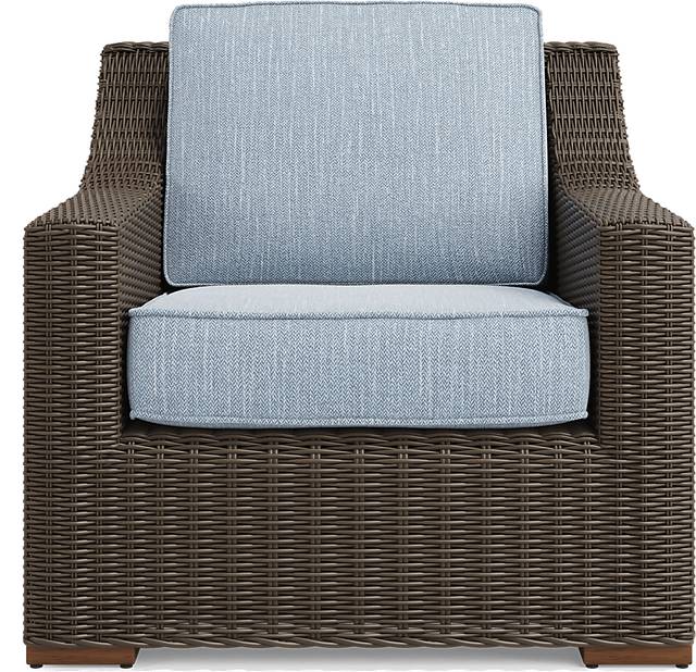 Patmos Brown 4 Pc Outdoor Sofa Seating Set with Steel Cushions - Thumbnail - Image 6