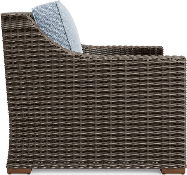 Patmos Brown 4 Pc Outdoor Sofa Seating Set with Steel Cushions - Thumbnail - Image 7