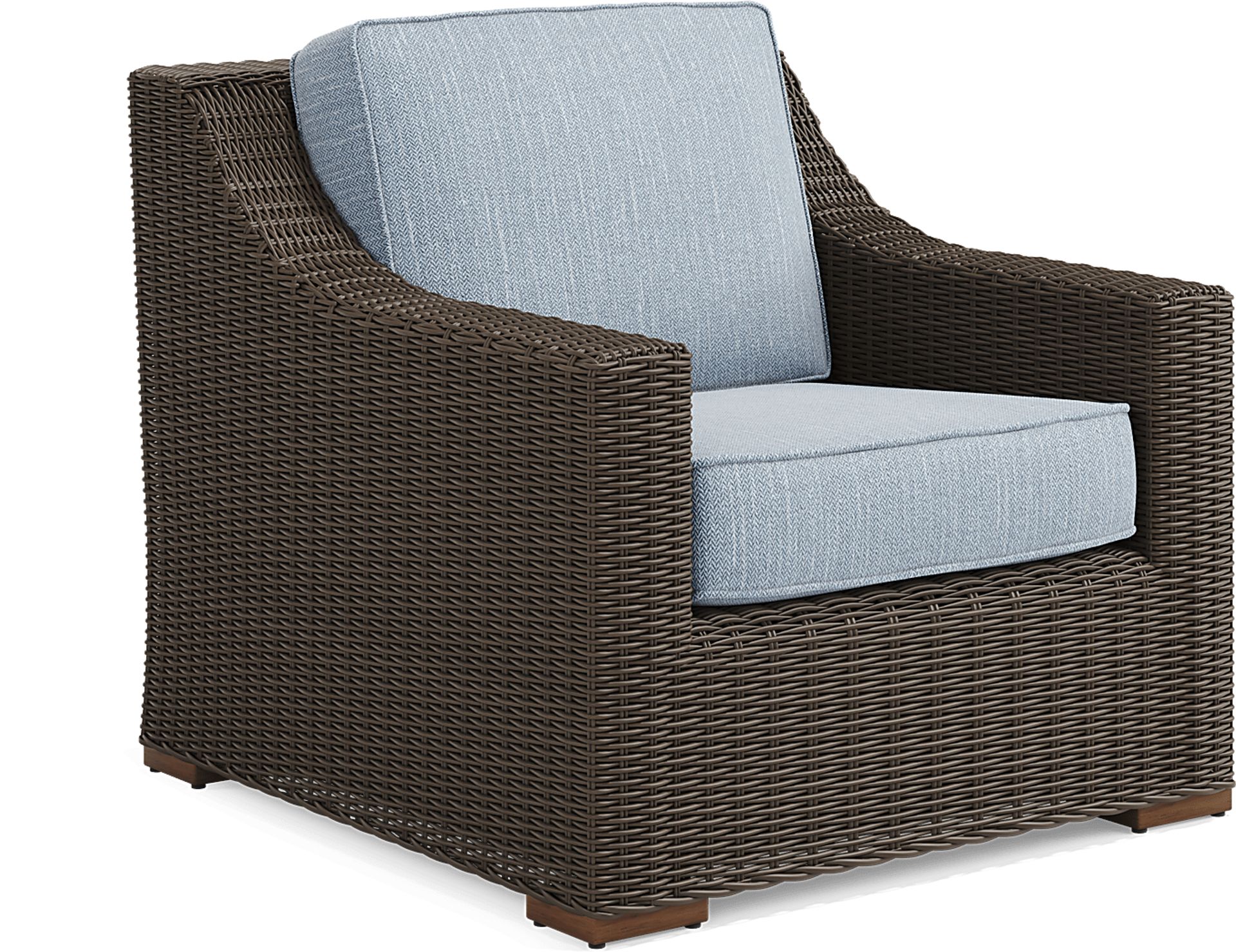 Patmos Brown 4 Pc Outdoor Sofa Seating Set with Steel Cushions - Image 5
