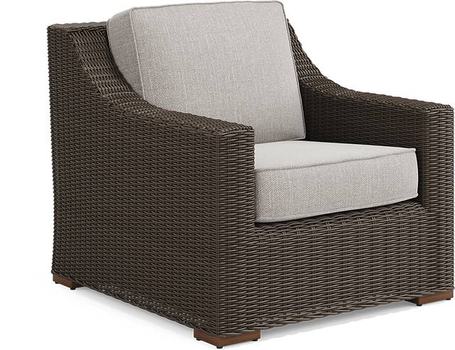 Patmos Brown 4 Pc Outdoor Sofa Seating Set with Twine Cushions - Thumbnail - Image 6