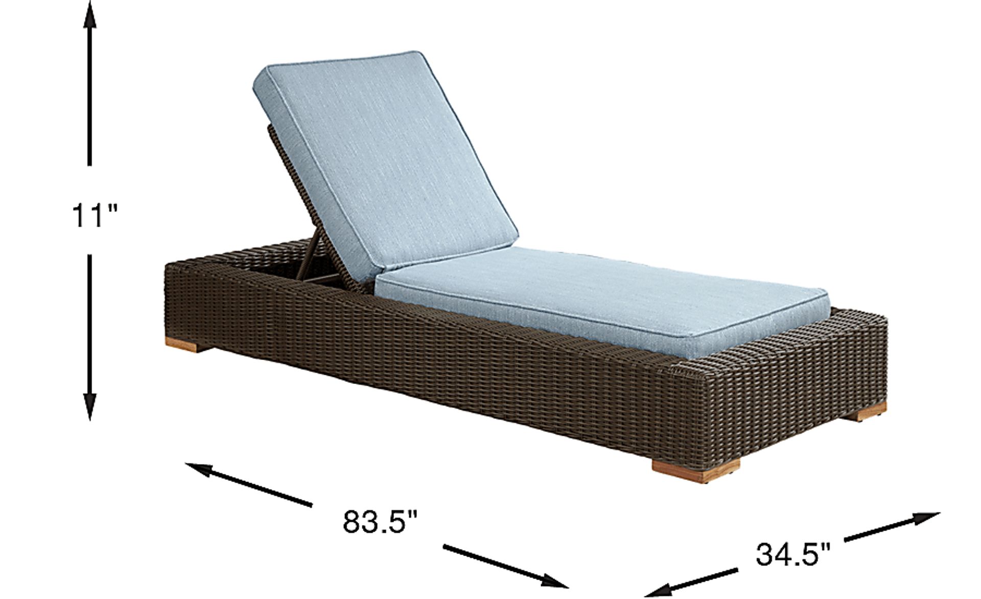 Dimension Image. Please refer to the Dimension Tab on this page for dimension details.