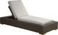 Patmos Brown Outdoor Chaise with Twine Cushions
