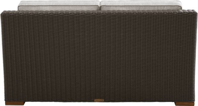 Patmos Brown Outdoor Loveseat with Twine Cushions - Thumbnail - Image 3