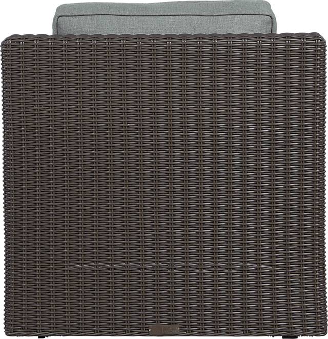 Patmos Brown Outdoor Rocker Chair with Moss Cushions - Thumbnail - Image 2