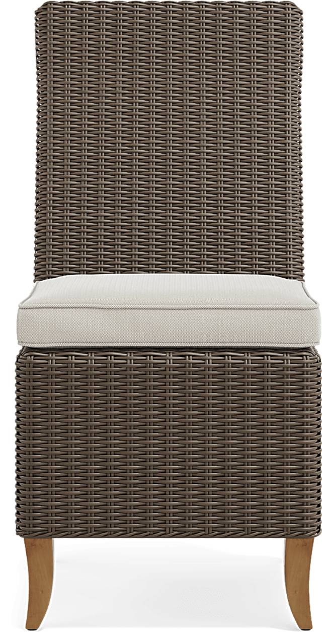 Patmos Brown 5 Pc Outdoor Dining Set with Linen Cushions - Thumbnail - Image 8