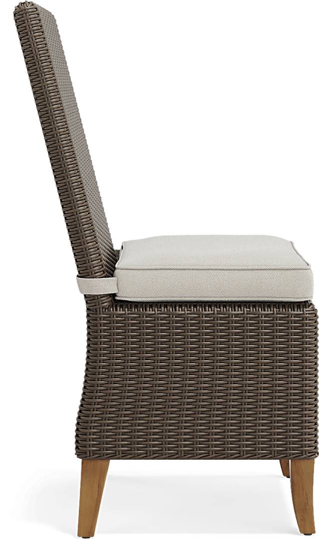 Patmos Brown 5 Pc Outdoor Dining Set with Linen Cushions - Thumbnail - Image 9