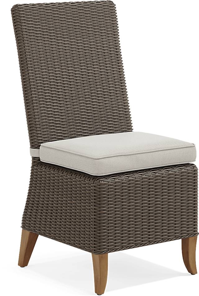 Patmos Brown 5 Pc Outdoor Dining Set with Linen Cushions - Thumbnail - Image 7