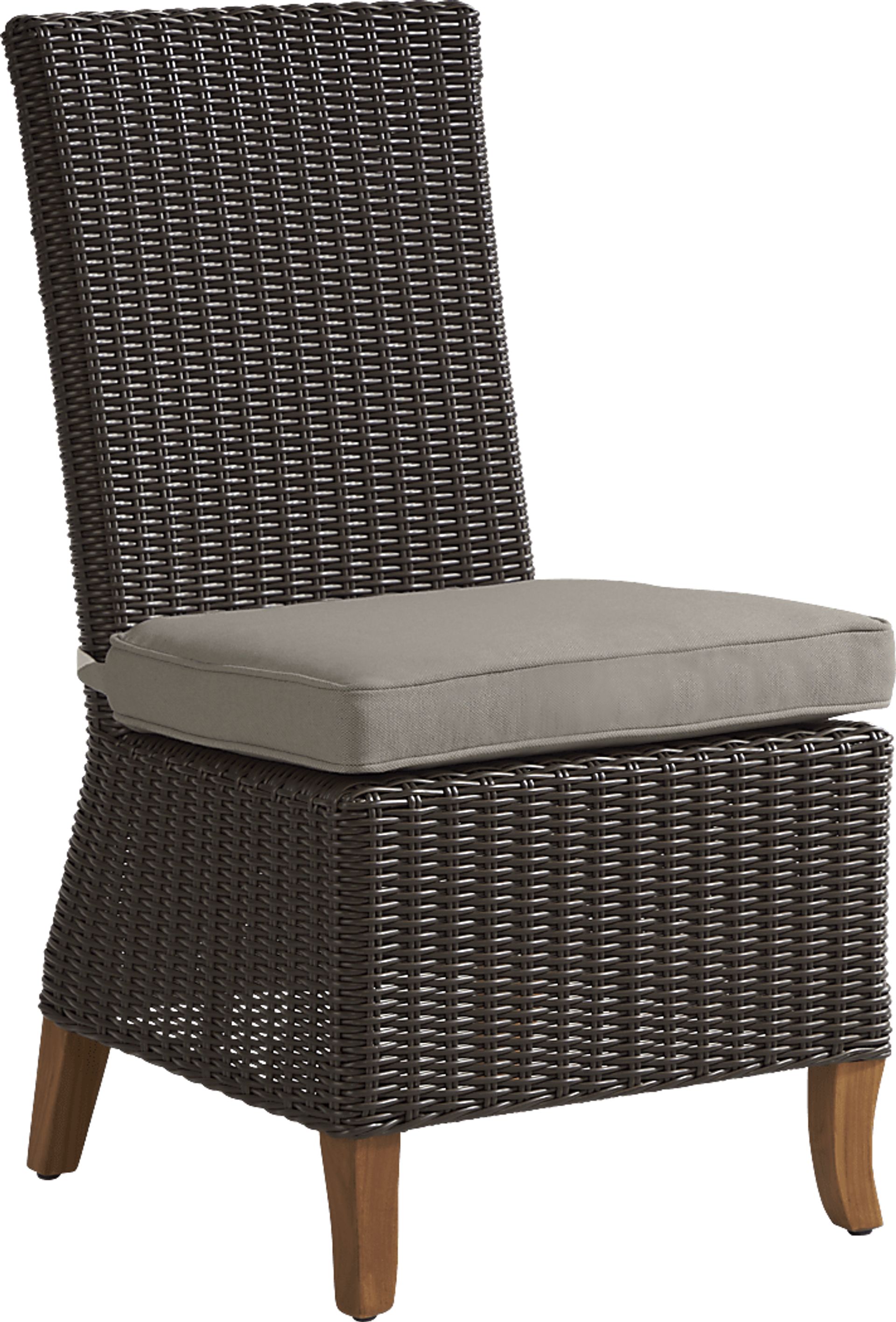 Patmos Tan 5 Pc 78 in. Rectangle Outdoor Dining Set With Mushroom Cushions - Image 7