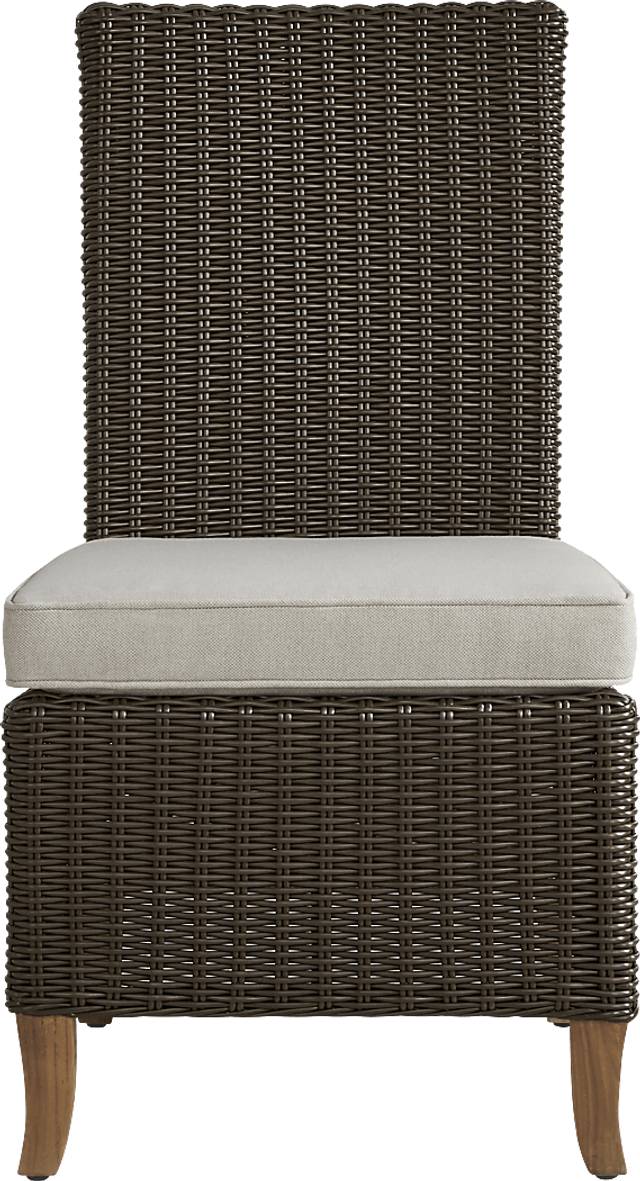 Patmos Tan 7 Pc 102 in. Rectangle Outdoor Dining Set With Twine Cushions and Bench - Thumbnail - Image 9